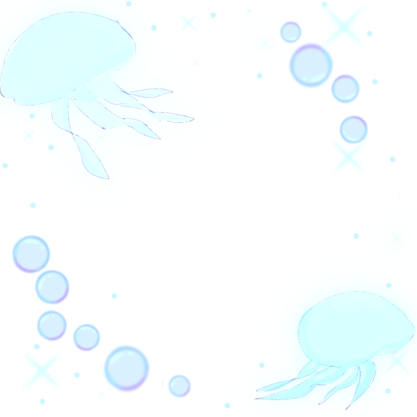Cyan Jelly Decoration